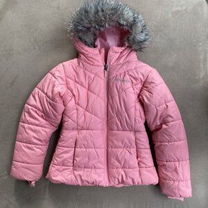 Columbia Girls' Katelyn Crest hooded jacket, XS 6x/6